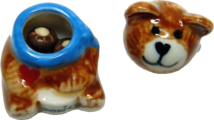 Bear Cookie Jar with Bear Claw Cookies